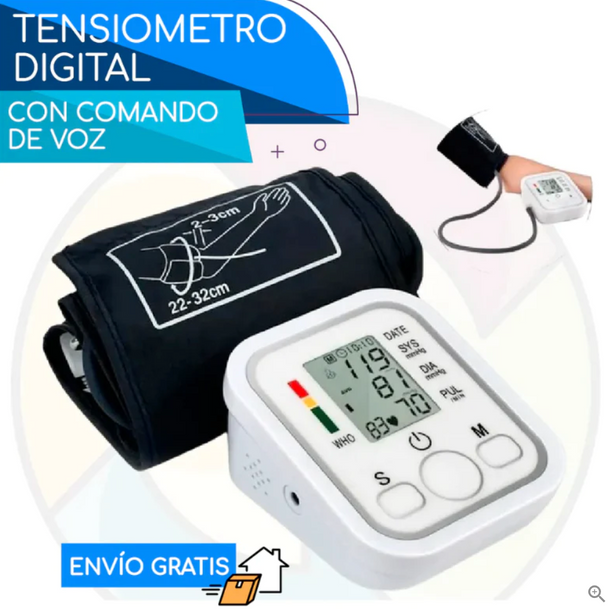 TENSIOMETRO DIGITAL CON COMANDO DE VOZ